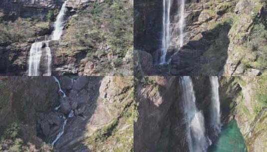 庐山风景区三叠泉瀑布高清在线视频素材下载