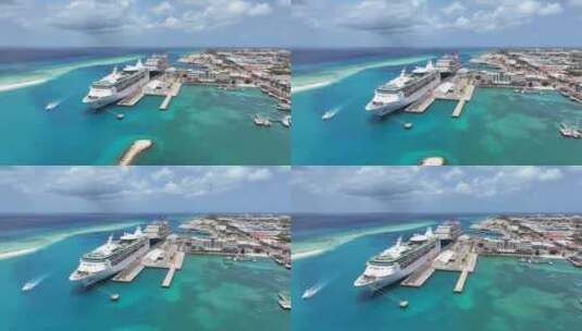 阿鲁巴岛航拍【4K】高清在线视频素材下载