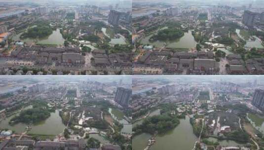 河南漯河城市风光城市建设建筑航拍高清在线视频素材下载