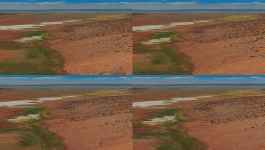 晴天，美国内华达州的干燥沙地景观。高清在线视频素材下载