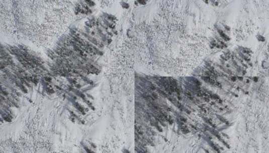 航拍黑龙江亚布力滑雪场高山石海风光高清在线视频素材下载