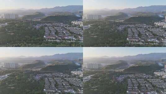 陕西城市建设城市发展航拍高清在线视频素材下载