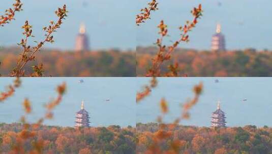 杭州雷峰塔风景高清在线视频素材下载