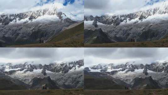 西藏库拉岗日雪山高清在线视频素材下载