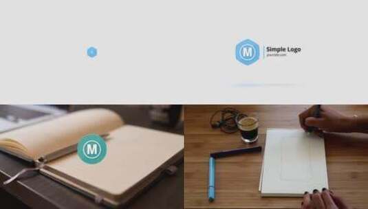 简约时尚动感创意高级logo演绎AE模板高清AE视频素材下载