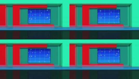 三维虚拟演播室场景AE模板高清AE视频素材下载