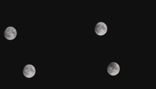 超级月亮圆月亮延时高清在线视频素材下载