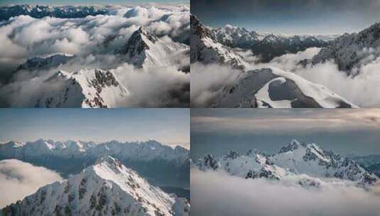 雪山 山脉 高山高清在线视频素材下载