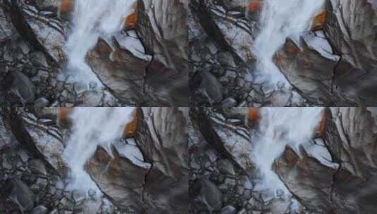 香农瀑布的鸟瞰图高清在线视频素材下载