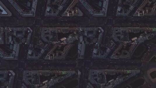 巴黎的城市建筑和道路高清在线视频素材下载