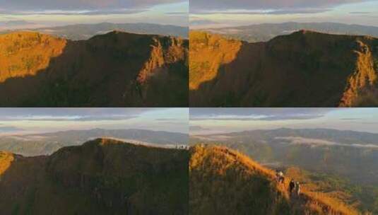 巴图尔山，火山，印度尼西亚，徒步旅行高清在线视频素材下载