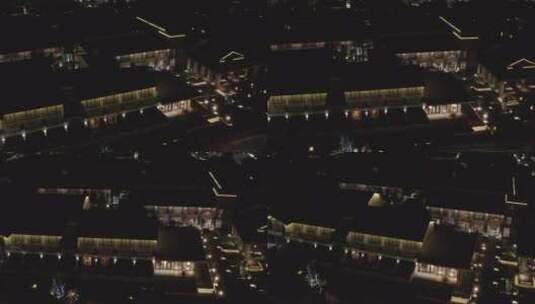 夜市酒店民宿航拍素材高清在线视频素材下载