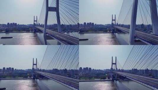 上海疫情南浦大桥高清在线视频素材下载