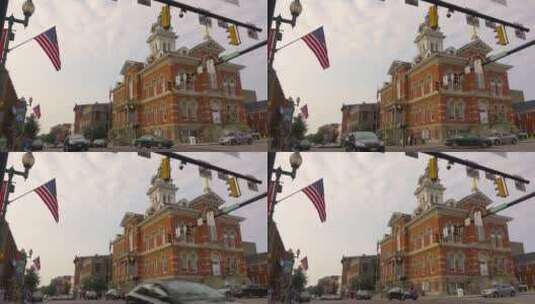 美国小镇建筑高清在线视频素材下载