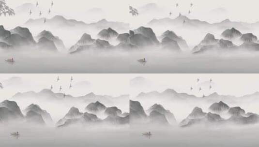 中国风水墨背景视频素材高清在线视频素材下载