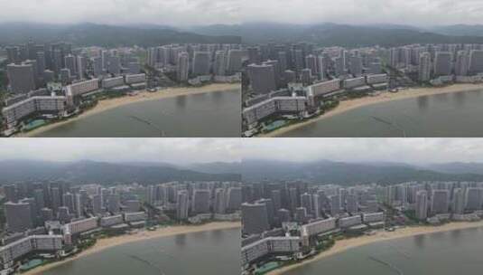 惠州小径湾度假区航拍高清在线视频素材下载