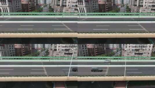 上海延安高架航拍风光高清在线视频素材下载