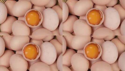 乡里土鸡蛋美食4k视频高清在线视频素材下载