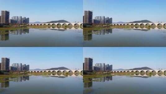 临安南苕溪和钱锦大道高清在线视频素材下载
