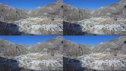 北京爨底下村雪后4K拍摄高清在线视频素材下载