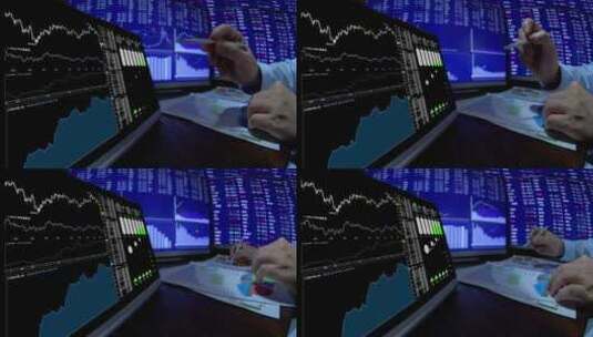 股票交易 股票走势 分时图 财经 理财高清在线视频素材下载