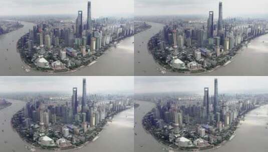 上海陆家嘴环绕高清在线视频素材下载