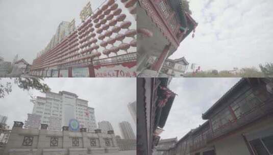 城市建筑的多镜头拍摄高清在线视频素材下载