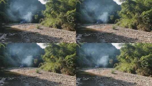 4K拍摄山谷溪水高清在线视频素材下载