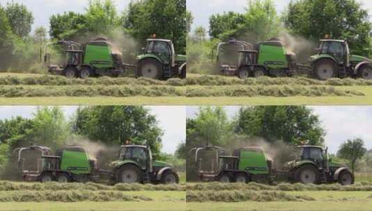 农业拖拉机正在工作高清在线视频素材下载