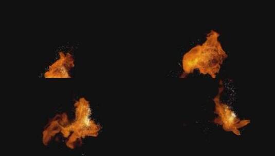 4k魔法五彩烟雾火焰特效动画视频素材104高清在线视频素材下载