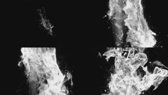 4k魔法白色烟雾特效动画视频素材-Alpha25高清在线视频素材下载