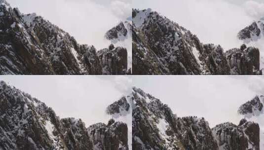 攀登雪山团队励志登山高清在线视频素材下载