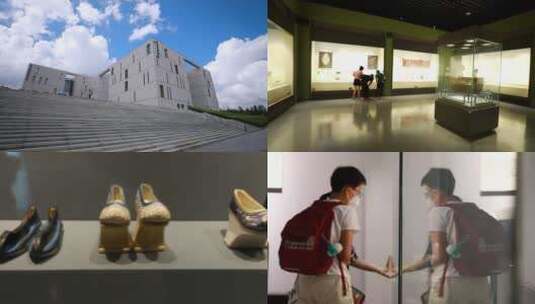 吉林省博物馆历史文物空镜合集2高清在线视频素材下载