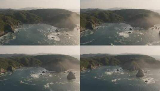 海湾景观，空中拍摄高清在线视频素材下载