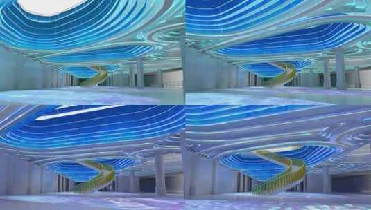 裸眼3d展厅设计方案高清在线视频素材下载