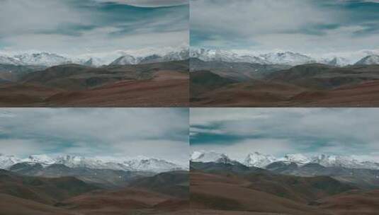 西藏旅游风光喜马拉雅山脉中段风景高清在线视频素材下载