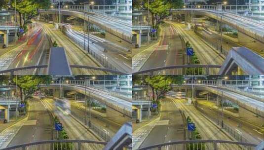 中国香港交通延时高清在线视频素材下载