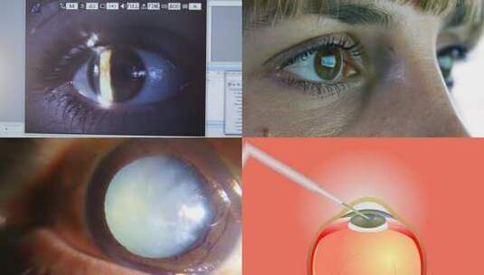 眼科疾病白内障治疗高清在线视频素材下载