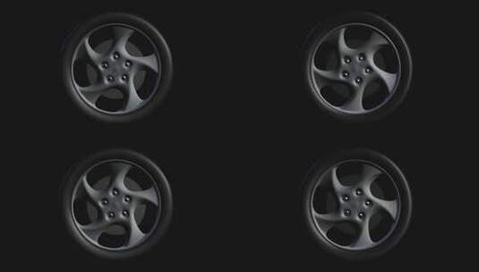 轮胎3d渲染带通道高清在线视频素材下载