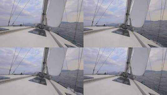 在帆船上航行高清在线视频素材下载