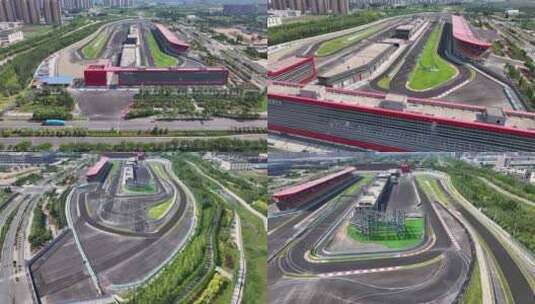 郑州国际赛车场 赛车场高清在线视频素材下载