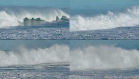 海洋巨浪海浪翻滚浪花波涛汹涌多镜头高清在线视频素材下载