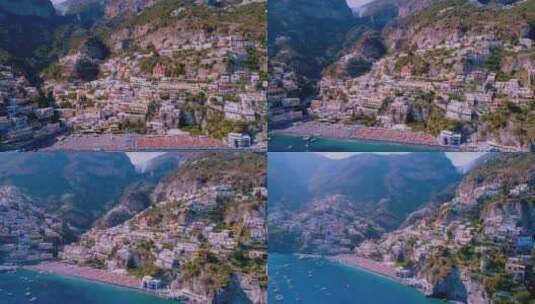 欧洲意大利航拍小镇高清在线视频素材下载