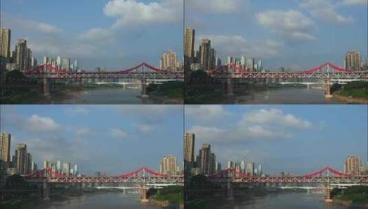 重庆桥梁车流延时高清在线视频素材下载