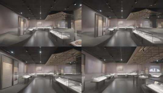 杭州南宋博物馆展厅高清在线视频素材下载