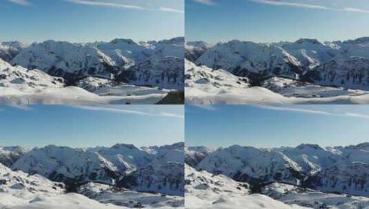 阳光下的雪山高清在线视频素材下载