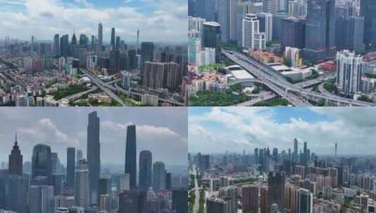 广州珠江新城CBD广州摩天大楼高清在线视频素材下载