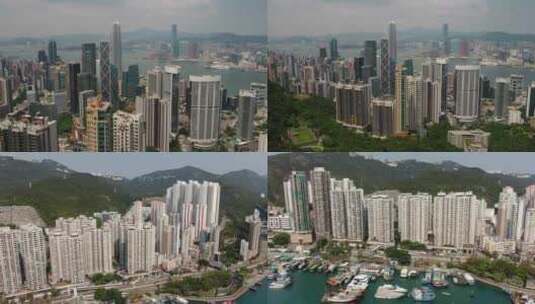 【合集】香港无人机鸟瞰素材高清在线视频素材下载
