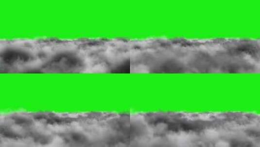 绿幕背景上穿越云层高清在线视频素材下载