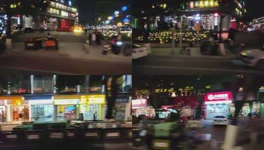 广州街道夜景江南大道高清在线视频素材下载